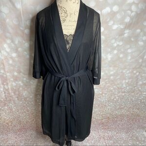 Faye Black Vintage Negligée Set